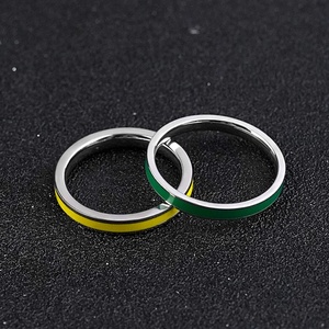 แหวนสปินเนอร์สแตนเลสสตีลเรืองแสงสำหรับผู้ชาย แหวนไทเทเนียมลดความวิตกกังวล ของขวัญเครื่องประดับสำหรับผู้หญิง - Product Image 2