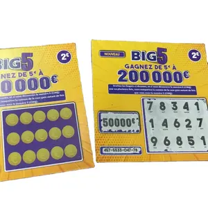 Scratch win card for market promotion hot new products for usa