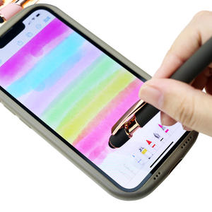BECOL, venta al por mayor, bolígrafo Stylus con adornos de oro rosa de gama alta, bolígrafo de Metal con logotipo personalizado multicolor, bolígrafo de negocios para pantalla táctil - Product Image 4