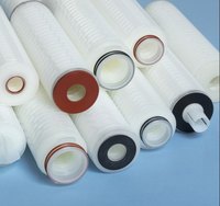 Cartouche filtrante AB1PFR7PVH4 de remplacement, membrane PTFE hydrophobe double couche 0,2 µm pour filtration stérile de gaz et d'air