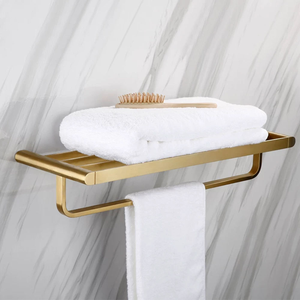 <span class=keywords><strong>Porte</strong></span>-serviettes double couche AMAXO pour salle de bain, installation murale, acier inoxydable - Product Image 3