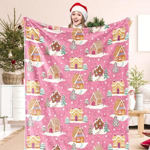 Couverture en flanelle à motifs de chats de dessin animé mignons, couverture de sieste respirante et douce pour la peau, pour la maison, le bureau, la sieste, impression personnalisée OEM ODM - Product Image 3