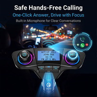 Lecteur de musique MP3 pour voiture avec fonction d'appel mains libres, double USB QC3.0, charge rapide, émetteur FM