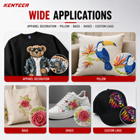 Imprimante UV DTF Kenteer I3200HD multifonctionnelle, machine à broder en relief 3D, machine d'impression textile en relief pour vêtements