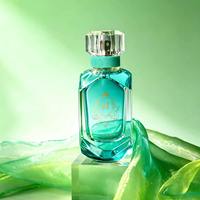 Hongyuan Vente en gros de flacons de parfum à vaporisateur de 50 ml de forme irrégulière avec bouchon en cristal vert, export en vrac vers l'Allemagne