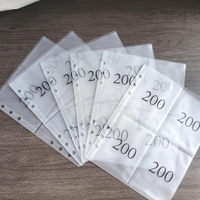 Sobres de PVC Impermeables con Impresión Personalizada, Fundas para Carpeta de Presupuesto con 4 Bolsillos, Sin Pedido Mínimo, Páginas Reutilizables para Planificador de Ahorro de Dinero