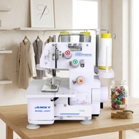 Machine à coudre surjeteuse JK257 domestique portable à 3 fils pour usage domestique sur matériaux légers ou moyens