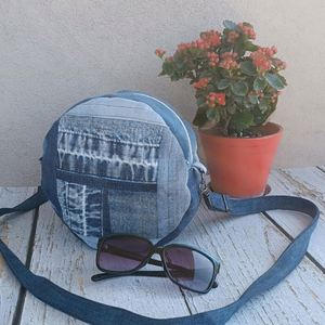 Fashion Vintage Classic Denim Messenger Bags Custom Women Zipper Travel Sling <b>Shoulder</b> Bag Portable Adjustable <b>Strap</b> Autumn - Product Image 2
