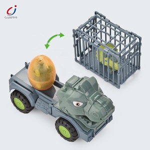 <span class=keywords><strong>Camion</strong></span> de transport de dinosaures en plastique à prix compétitif Chengji, jouets de voiture, <span class=keywords><strong>cage</strong></span> à dinosaures coulissante - Product Image 3