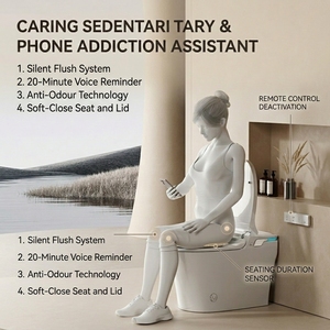 Toilette intelligente de style australien moderne avec levage à une touche et certification CE pour maisons de luxe - Product Image 4