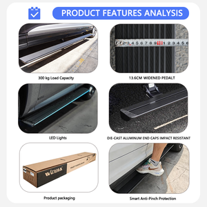 บันไดข้างรถยนต์ WEIJIA แบบพับเก็บอัตโนมัติ ป้องกันการหนีบ  กันน้ำระดับ IP67 ทำจากอะลูมิเนียม สำหรับรถยนต์ Range Rover Sport ปี 2010-2012 - Product Image 4
