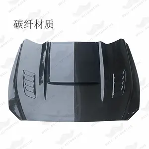 Factory wholesale Engine Protector black Carbon Fiber ABS Engine Hood Cover For Mustang 15-17