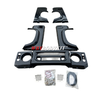 Kit de Carrocería Ancha para Land Rover Defender 90 110, Parachoques Delanteros y Traseros, Piezas de Auto, Rejillas Exteriores, Capós, Alerón de Fibra