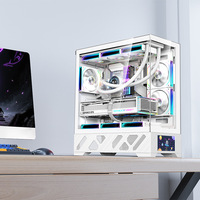 Boîtier PC ATX Mid-Tower Version Sub-Écran Millenium, Vente Directe Usine, Refroidissement Liquide Vue Panoramique pour Gaming et Cybercafé