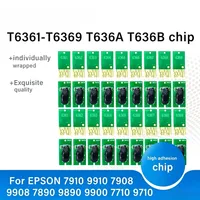 Chip de Repuesto para Cartuchos de Tinta T6361 T6369 T636A para Impresora de Inyección de Tinta de Formato Ancho Epson Serie 7910 9910 7710 9710