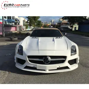 SLS class W197 body kit full set PD style FRP material for SLS63 TO PD style body kit with front bumper hood and fenders