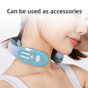 เครื่องนวดกระดูกสันหลังส่วนคอแบบพกพา รุ่นใหม่ K05 ใช้พลังงานจาก USB พร้อมระบบ EMS ไมโครเคอร์เรนท์ สั่นสะเทือน บรรเทาอาการปวดไหล่และคอ รุ่นพกพา พร้อมระบบทำความร้อน - Product Image 4