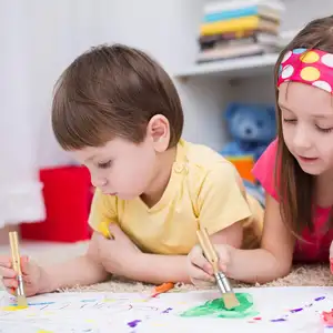 Pennello per dipingere il set di pennelli per bambini con manico in legno corto con setole e setole per pittura ad olio in acrilico set di pennelli artistici