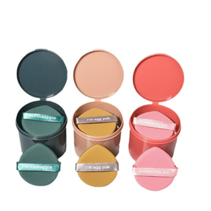 7 pièces/ensemble coussin d'air éponge haute densité respectueux de la peau s'adapte au visage goutte d'eau humide Ang sec bouffée de beauté à double usage - Product Image 3