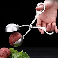 Pembuat Sandwich bakso baja tahan karat klip makanan swakriya bola ikan mesin bola telur alat dapur pembuat bola daging