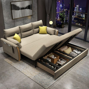 <span class=keywords><strong>Divano</strong></span> Letto Pieghevole <span class=keywords><strong>con</strong></span> Contenitore, <span class=keywords><strong>Divano</strong></span> a 3 Posti per Soggiorno - Product Image 2