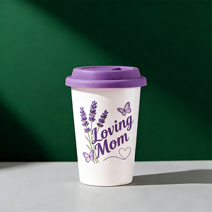 ชุดแก้วมัคเซรามิกลายดอกไม้สำหรับเดินทางพร้อมฝาปิด-ถ้วยกาแฟขนาด16ออนซ์พร้อมคุณแม่ที่รักการออกแบบสำหรับคุณแม่ที่รักและคุณแม่ที่รัก - Product Image 5