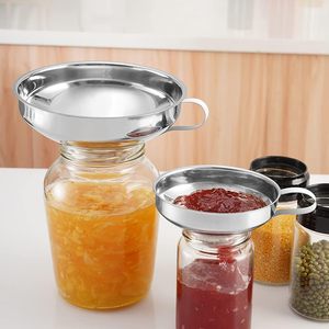 Entonnoir en acier inoxydable de qualité alimentaire, écologique, avec bouchon à vis, 10,5 cm et 14,8 cm, argenté, pour bocaux en verre - Product Image 6