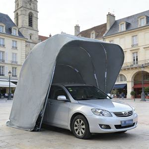 Auvent de voiture rétractable pratique, abri de stationnement pour voiture de taille personnalisée avec conception coupe-vent pour abri de voiture extérieur - Product Image 2