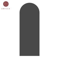 Tapis de yoga personnalisé vert, noir, beige, 5 mm, forme capsule, courbe, arche, ovale, forme de pilule, matelas en PU, pont, double extrémité arquée