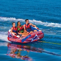 Canapé gonflable à l'eau en pvc de 0.9mm, anneau de frein gonflable à l'eau, hovercraft de remorquage.