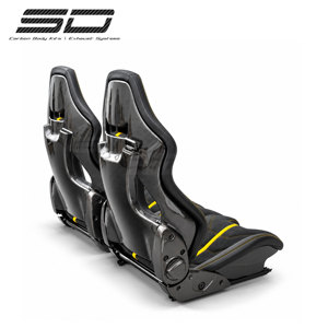 Asiento de Carreras de Fibra de Carbono SD Resistente para <span class=keywords><strong>Ferrari</strong></span>, Color y Logotipo Personalizados, Alcántara, Cuero - Product Image 5