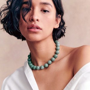 Collana Bohemien Rotonda con Perline in Resina, Collana Statement con Perle Grandi e Colorate per Donna, Gioielli alla Moda Leggeri - Product Image 4