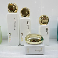 Luxe 20ml 30ml 50ml 100ml 120ml Lotion cosmétique crème pots ensembles soins de la peau cosmétiques noir emballage boîtes bouteilles