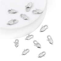 Fermoirs en acier inoxydable, fermoirs mousquetons pour la fabrication de bijoux, colliers, bracelets, accessoires de fermeture de chaîne