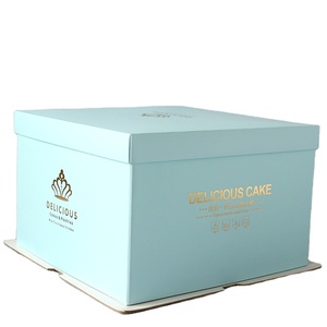 Hot selling Foldable Paper Box Wholesale Wedding Birthday Christmas Bakery Cake Box Cake Package
