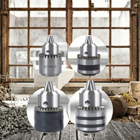 Mandrin de perçage manuel en acier de type clé B16, 1,5-13 mm, haute qualité, queue droite, 3 mors, haute précision
