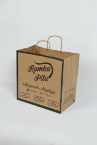 Vente de gros Sacs en papier kraft de luxe faits à la main avec logo personnalisé pour le café, le lait, le thé, les plats à emporter et le shopping - Product Image 3