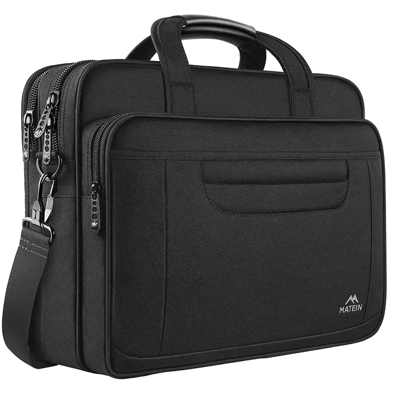 Hot Sale Multifunctional Business Computer Bag 15.6 17 Laptop Case Polyester Laptop Briefcase for Men