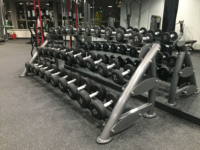 Fourniture d'équipement de gymnastique d'usine musculation en métal Durable 10 paires support d'haltères support de stockage d'haltères support d'haltères à 3 niveaux
