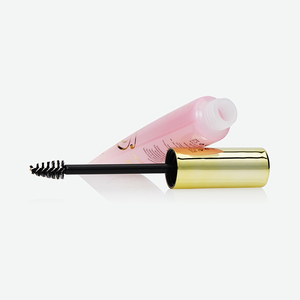 Tubo transparente rosa de PE con aplicador de cepillo para cejas y tapa electrochapada para gel de cejas - Product Image 2