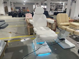 Table de massage électrique multi-moteurs moderne pour tatouage et soins esthétiques, nouveau design, avec repose-pieds réglable pour spa médical - Product Image 6