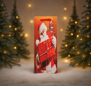 Sacchetto Regalo di Natale in Plastica con Design Babbo Natale per Confezioni Regalo Festive - Product Image 2