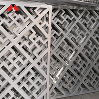 Mur-rideau en aluminium perforé, façade métallique, cloison Mashrabiya, écran décoratif pour hall de villa, bâtiment de centre commercial au design moderne