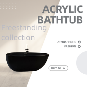 <span class=keywords><strong>Baignoire</strong></span> autoportante moderne ovale pour bain intérieur, en <span class=keywords><strong>acrylique</strong></span> noir, avec fonction massage et hydromassage - Product Image 6