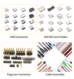 Conectores de Cartão SIM Molex Amphenol Personalizados por Atacado, Conectores Fêmea de 6 Pinos, Material SUS Shell LCP - Product Image 4