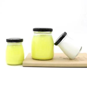 Bocaux en verre pour aliments avec couvercle à vis en métal, contenants de cuisine de 50 ml, 75 ml, 100 ml, 150 ml, 200 ml, pour pouding, lait, yaourt - Product Image 1