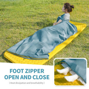 Sac de couchage adulte pour le camping en plein air, léger, portable, couverture double usage, fermeture éclair au <span class=keywords><strong>pied</strong></span>, sac de couchage 3 saisons - Product Image 3
