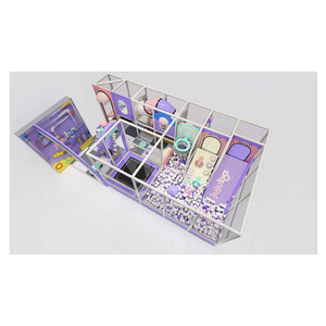 Área de Juegos Interior Comercial para Niños, Área de Juegos Suave Macaron con Trampolín y Piscina de Pelotas - Product Image 2