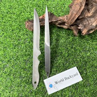 Lame de couteau en acier d'usine, vierge, faite à la main, sans manche, en acier inoxydable à haute teneur en carbone, pour couteaux de chef et Santoku, personnalisable