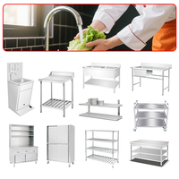 Peralatan Dapur Hotel Restoran dari Baja Tahan Karat untuk Operasi Katering Bistro Bertenaga Listrik/Gas Desain 3D/CAD 10L/8L